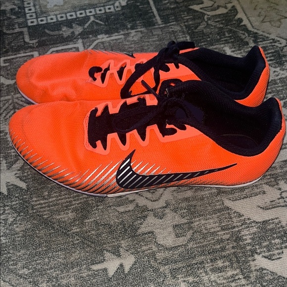 Nike women’s Zoom Rival M 9 Bright Mango spiked running shoes size 7.5 - Picture 2 of 10
